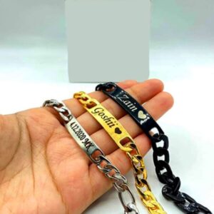 Personalized Men's Bracelet with His Name