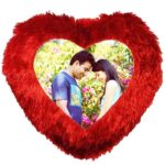 Heart Shape Cushion with Personalized Images