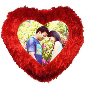 Heart Shape Cushion with Personalized Images