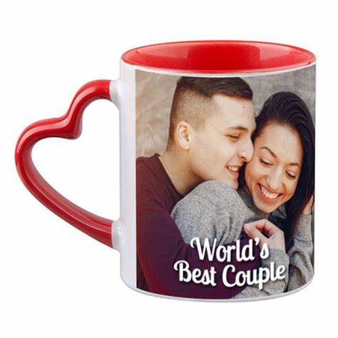 Romantic Heart Handle Mug