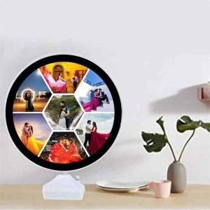 LED Mirror Frame Glowing with Custom Wedding Photo - Unique Nikkah Gift Pakistan